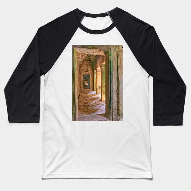 Angkor Thom Gallery Baseball T-Shirt by BrianPShaw